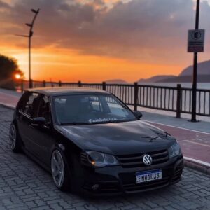 a VW Golf at sunset  | DSnKPprDeOi